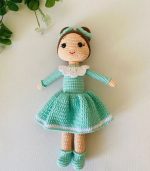 Açık Yeşil Şirin Bebek Amigurumi Oyuncak