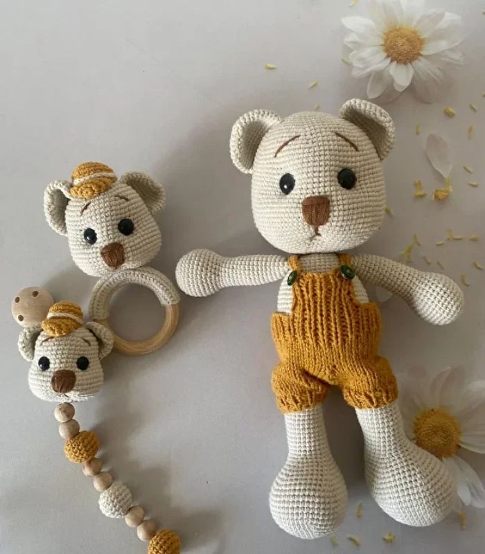 Aloha Ayıcık Üçlü Set Amigurumi Aloha Ayıcık Üçlü Set Amigurumi