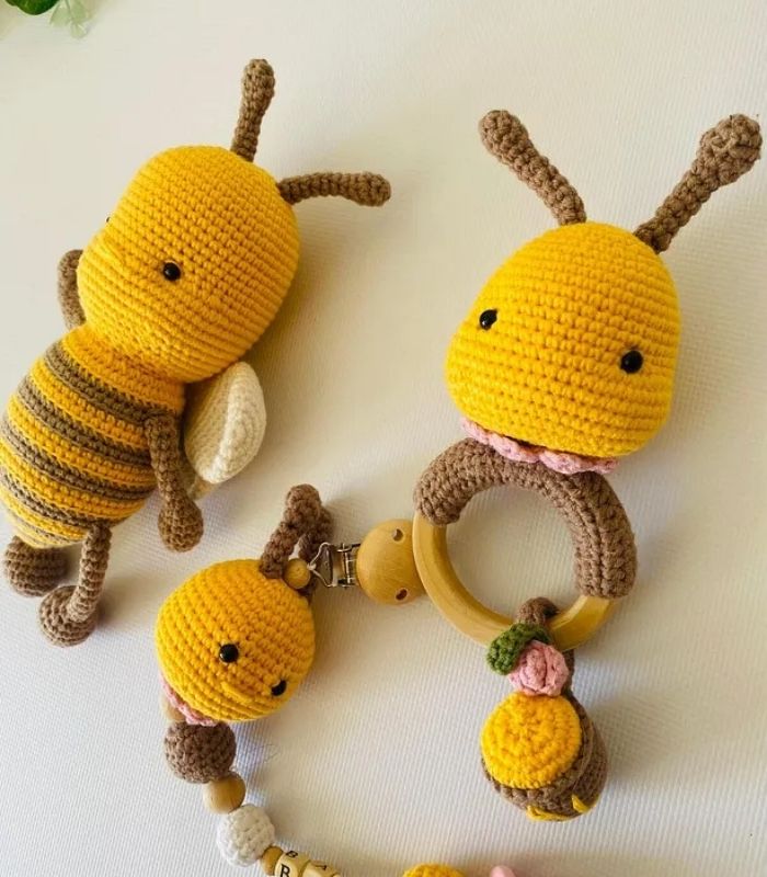 Arı Luna Üçlü Set Amigurumi Arı Luna Üçlü Set Amigurumi