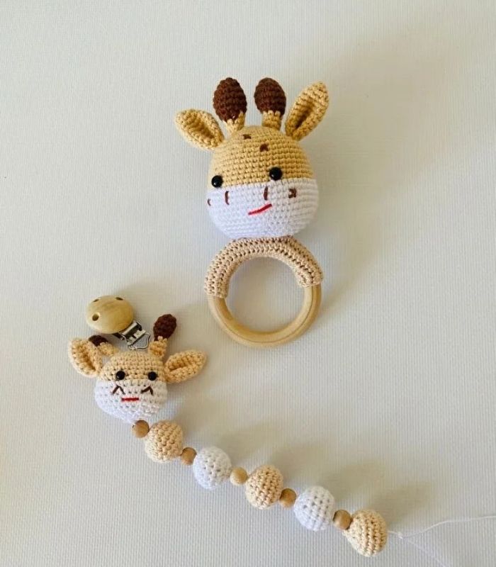 Bej Zürafa Üçlü Set Amigurumi Bej Zürafa Üçlü Set Amigurumi