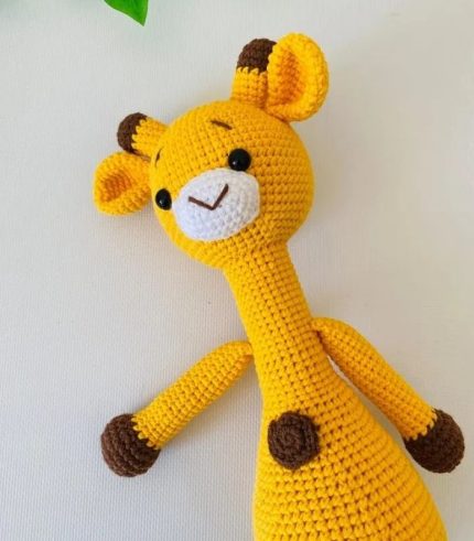 Sarı Zürafa Oyun Arkadaşı Amigurumi