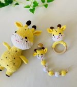 Sarı Zürafa Üçlü Set Amigurumi Sarı Zürafa Üçlü Set Amigurumi