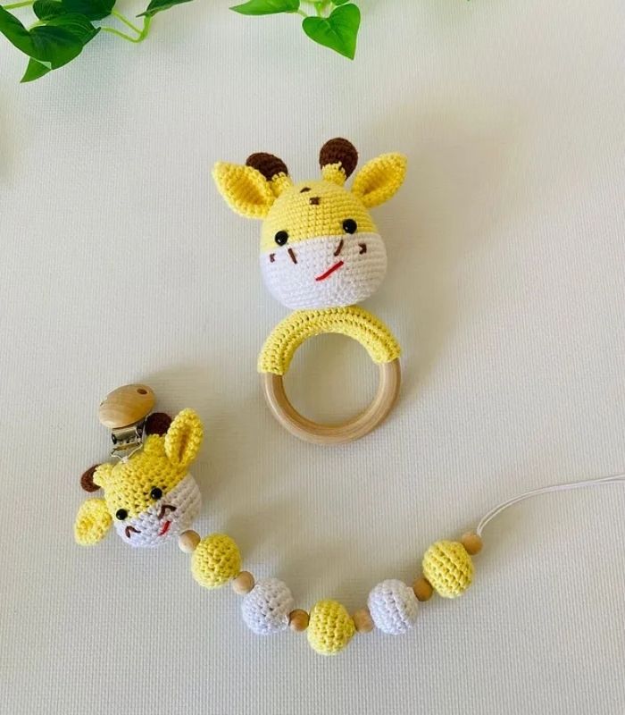 Sarı Zürafa Üçlü Set Amigurumi Sarı Zürafa Üçlü Set Amigurumi