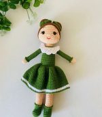Yeşil Şirin Bebek Amigurumi Oyuncak