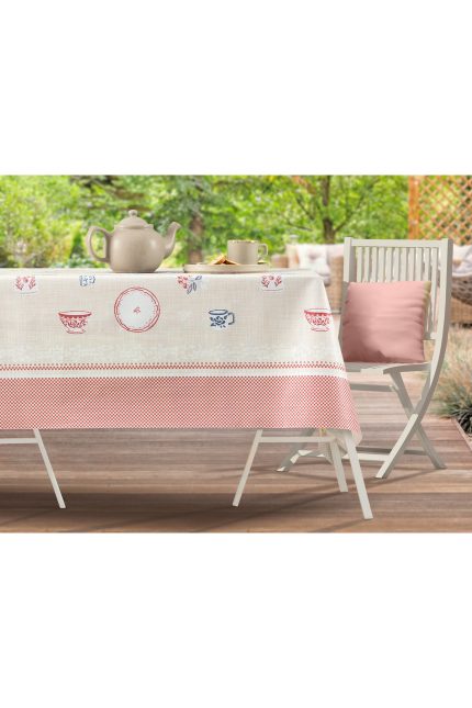 Madame Coco Mavel Pvc Masa Örtüsü - Bej - 100x140 Cm