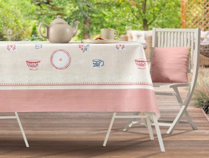 Madame Coco Mavel Pvc Masa Örtüsü - Bej - 140x200 cm