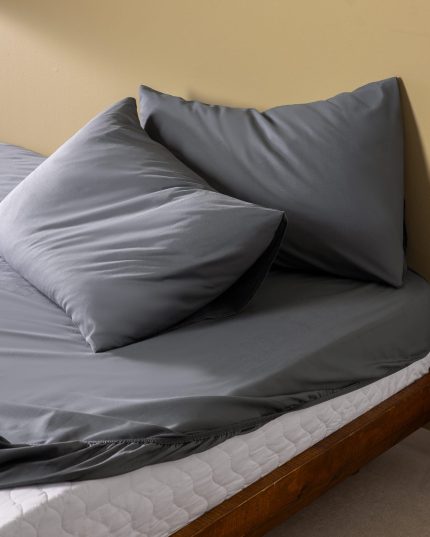 Madame Coco Manon King Size %100 Pamuk Ranforce Lastikli Çarşaf Takımı - Antrasit